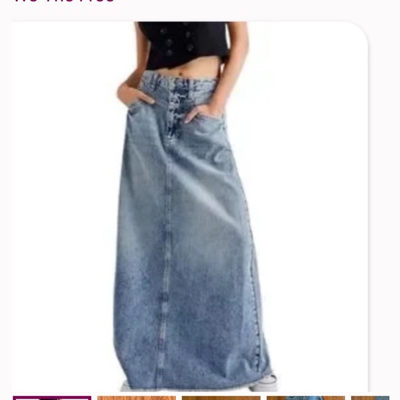 NWOT $35 FIRM  Free people we the free come as you are skirt new only tried on - Picture 1 of 10